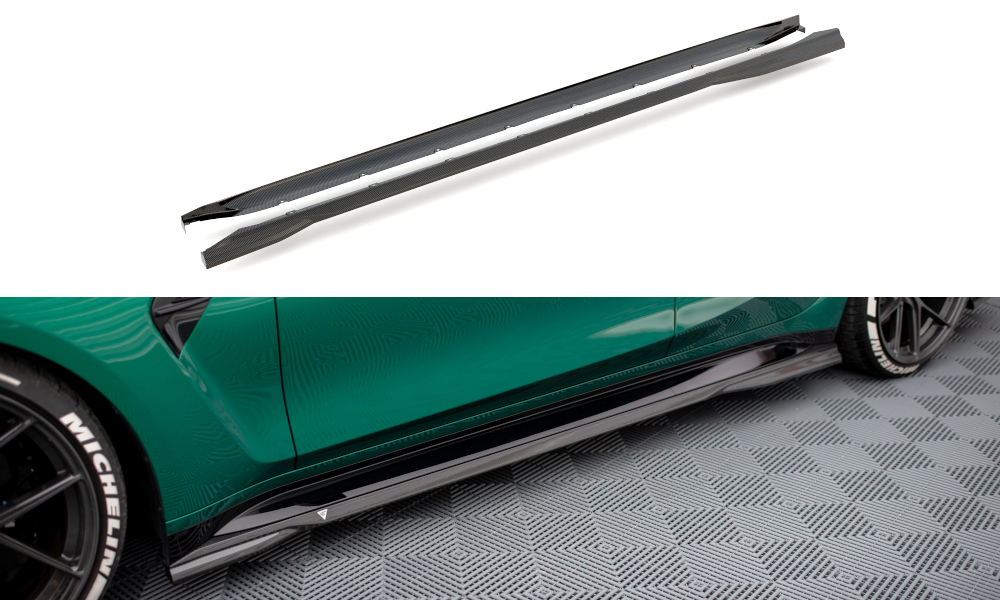 Prepreg Carbon Fiber Side Skirts – BMW M3 Sedan / Touring G81