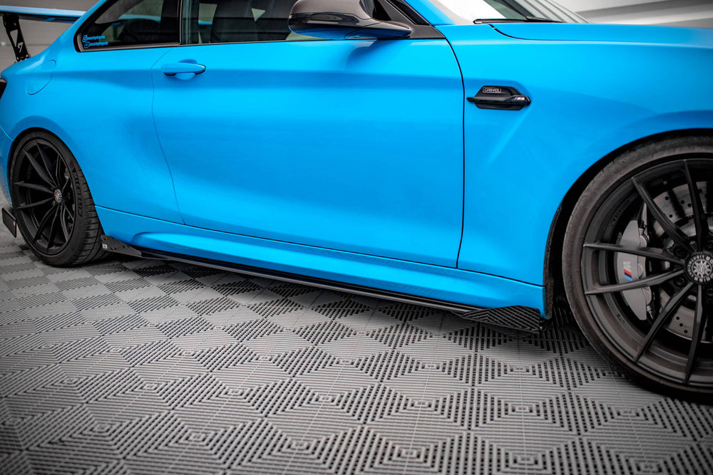Street Pro Side Skirts Diffusers + Flaps BMW M2 F87 (2016–2020)