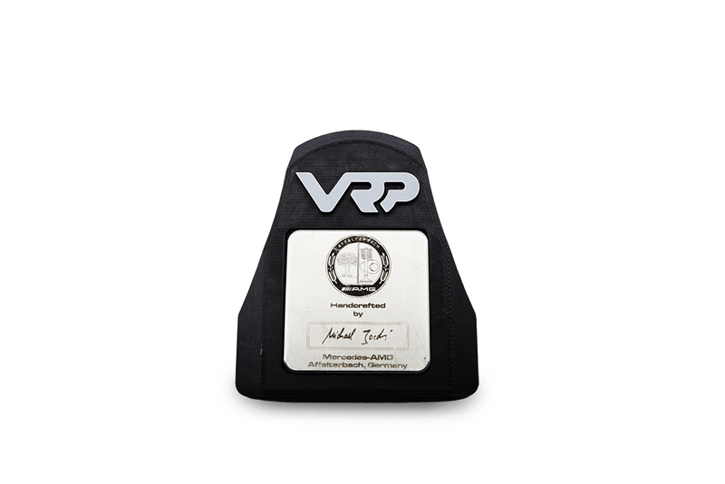 VRP builder plaque coolant cover grå