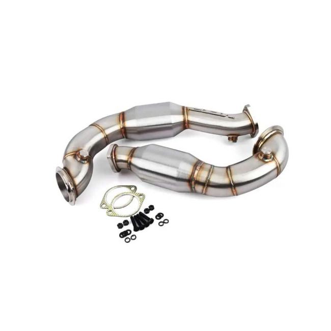 VRSF N54 3" High Flow Catted Downpipes – BMW 135i E82/E88, 335i E90/E92/E93, 1M E82 (LHD/RWD)