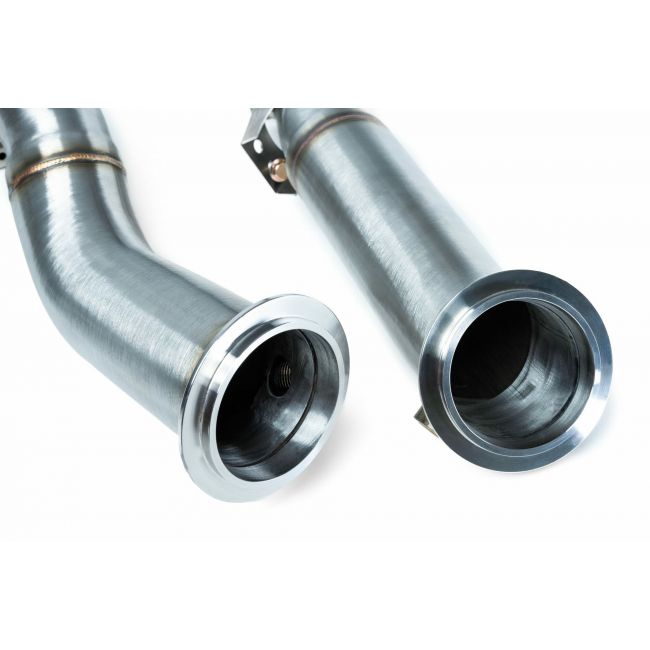 VRSF S58 G8x 3" Race Catless Downpipes med Varmeskjerm – BMW M2 G87, M3 G80, M4 G82/G83 – bilde 2