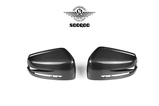 SOOQOO – Carbon Speilkåper (OEM Style)  Mercedes C / A / CLA / CLS / E-Klasse & GLA