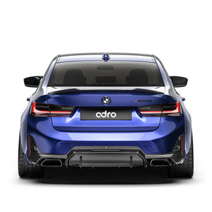 ADRO BMW G20 M340i LCI Rear Diffuser — detalj 3-delt konstruksjon