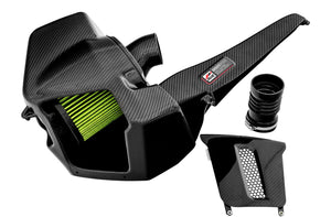 AWE AirGate Carbon Luftinntak — detalj carbon fiber