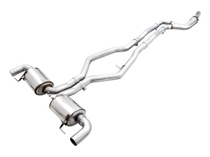 AWE G2X M340i M440i Exhaust — non-resonated mid-pipe detalj