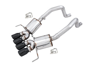 AWE Touring Edition Axleback C7 Corvette — Diamond Black tips