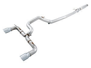 AWE Track Edition Catback Ford Focus RS Mk3 — Chrome Silver tips