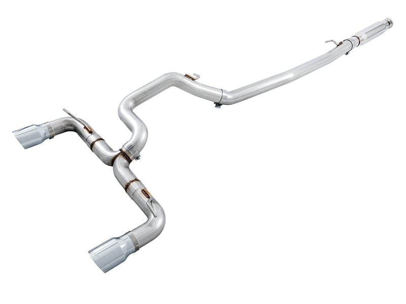 AWE Track Edition Catback Ford Focus RS Mk3 — Chrome Silver tips