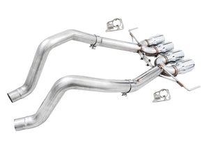 AWE Track Edition Axleback C7 Corvette — Chrome Silver tips bakperspektiv