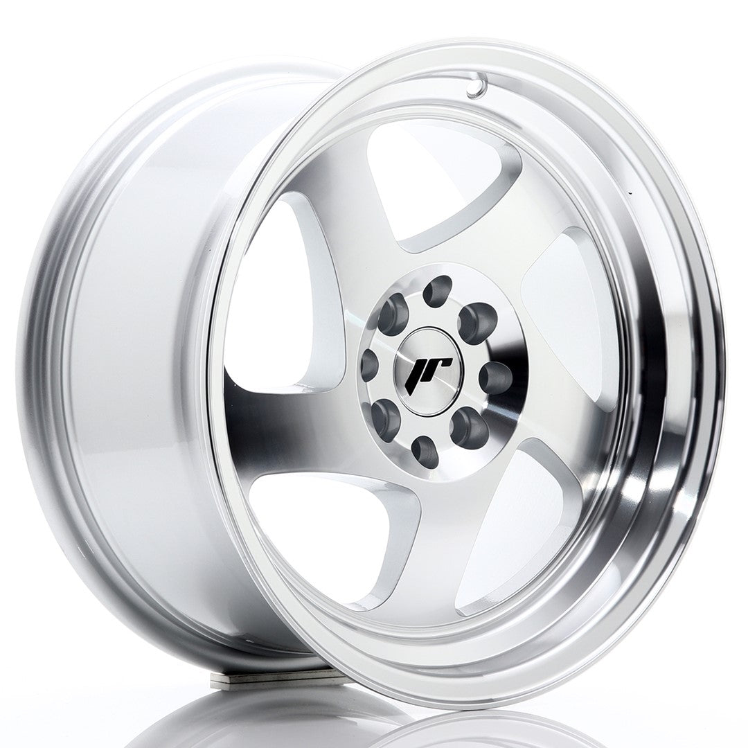 JR Wheels JR15 16x8 ET25 4x108 Silver Machined Face
