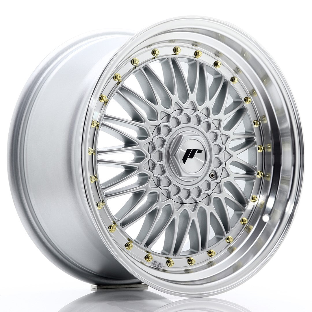 JR Wheels JR9 18x9 ET40 5x112 Silver w/ Machined Lip