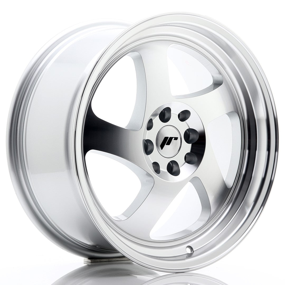 JR Wheels JR15 17x8 ET35 4x114.3 Silver Machined Face