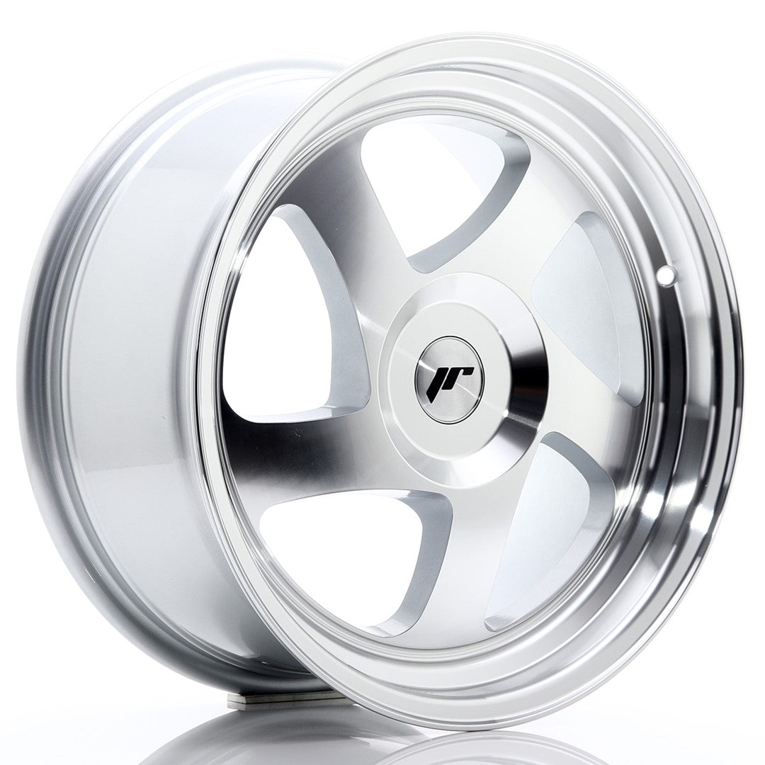JR Wheels JR15 17x8 ET35 5x114.3 Silver Machined Face