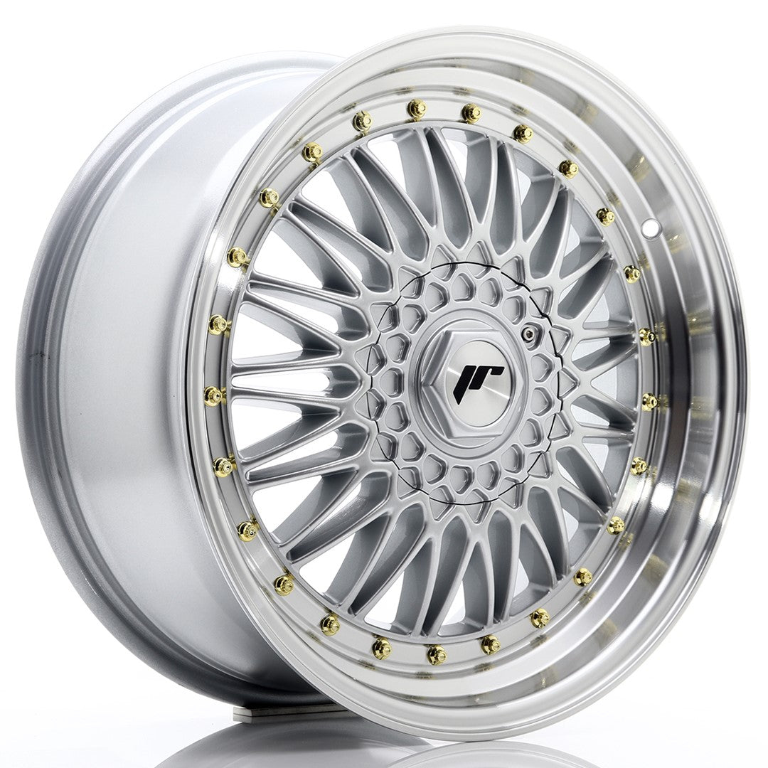 JR Wheels JR9 18x8 ET35-40 5x118 Silver w/ Machined Lip