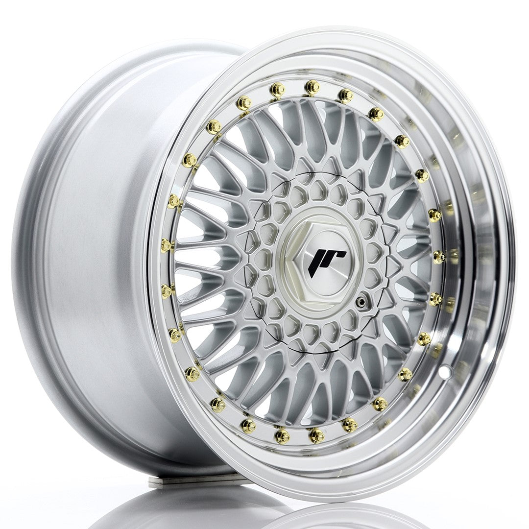 JR Wheels JR9 16x8 ET25 3x112 Silver w/ Machined Lip