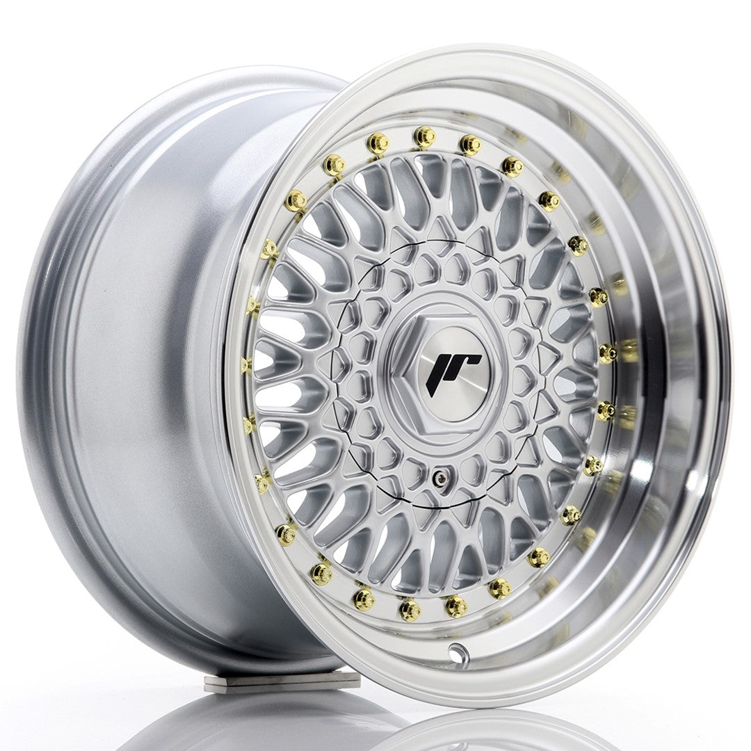 JR Wheels JR9 15x8 ET20 5x118 Silver w/ Machined Lip