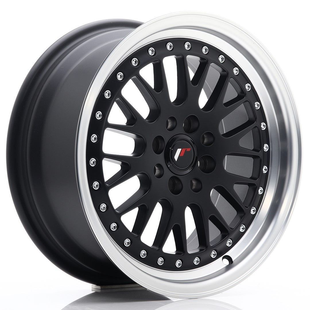 JR Wheels JR10 16x7 ET30 4x100 Matt Black w/ Machined Lip