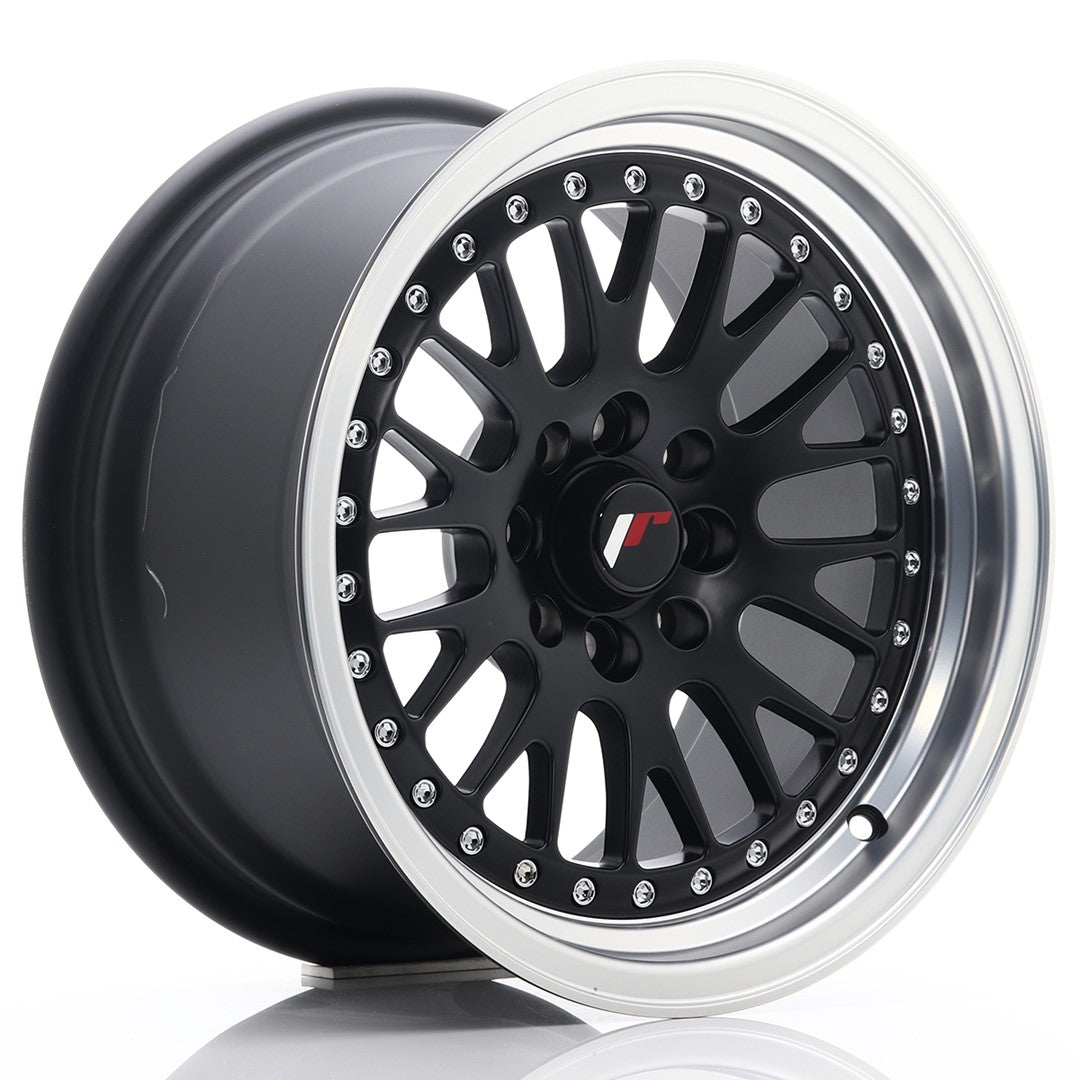 JR Wheels JR10 15x8 ET20 4x100 Matt Black w/ Machined Lip
