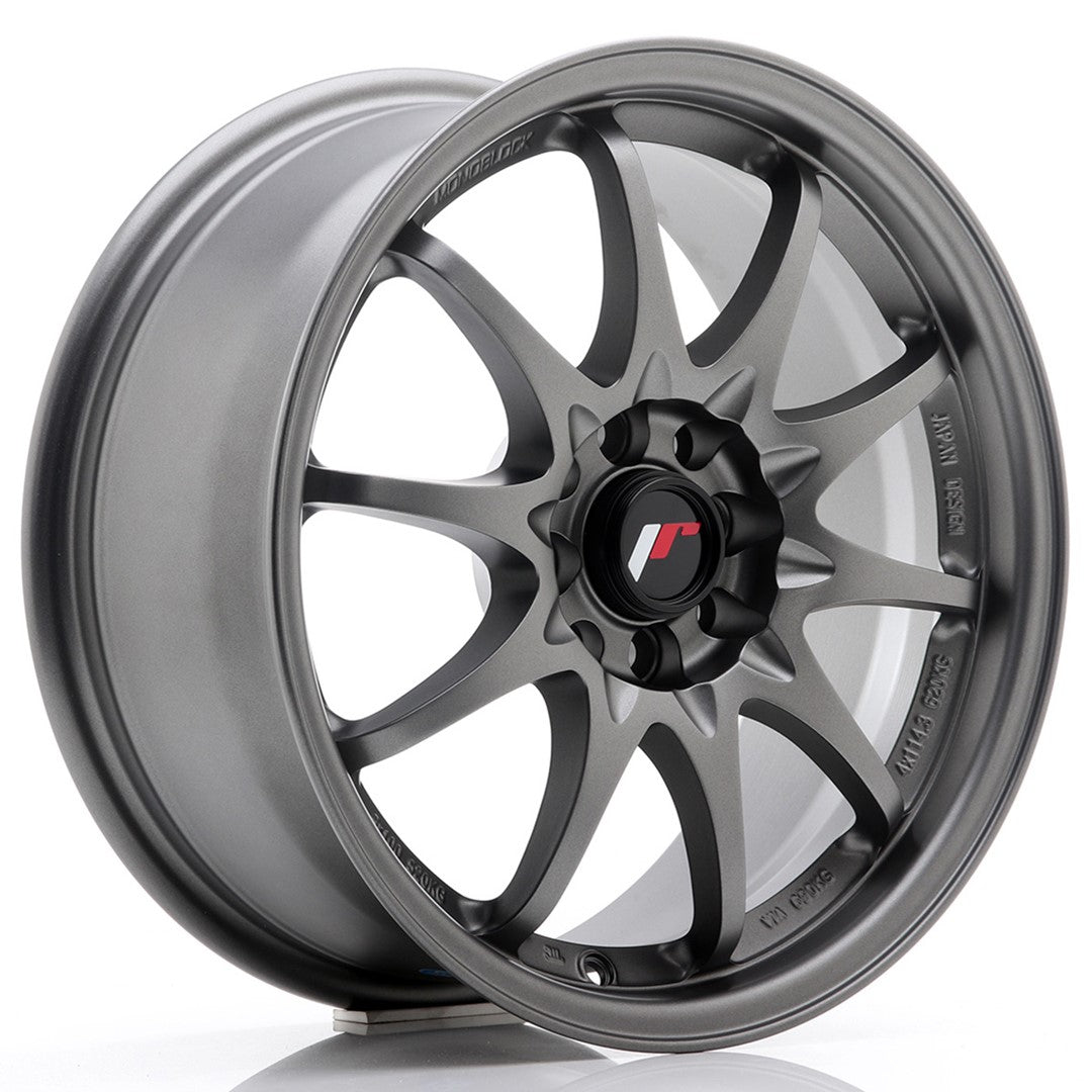 JR Wheels JR5 16x7 ET30 4x100 Matt Gun Metal
