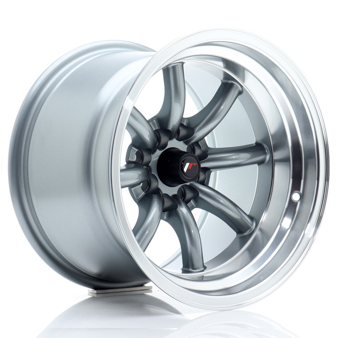 JR Wheels JR19 15x10,5 ET-32 4x100 Gun Metal w/ Machined Lip