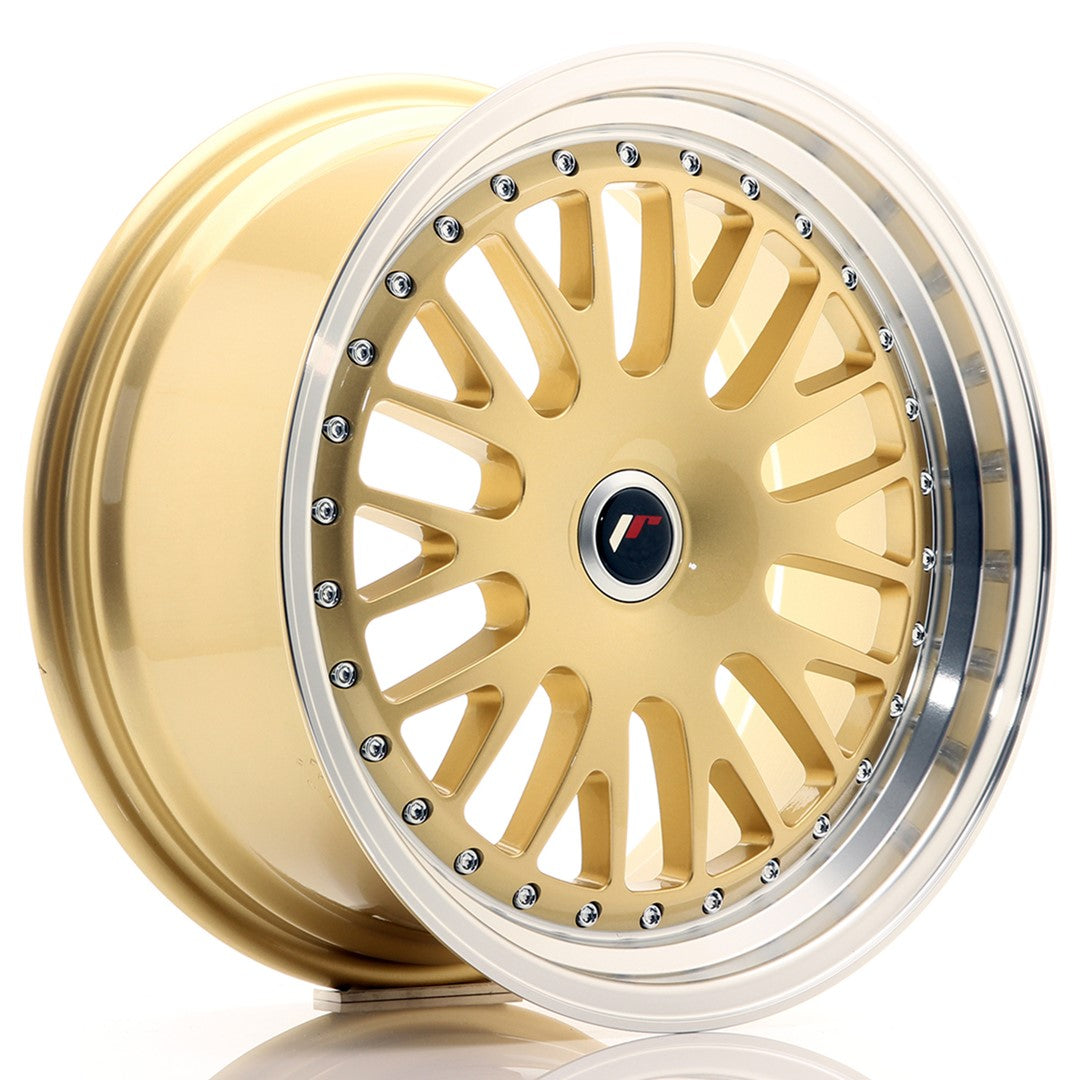 JR Wheels JR10 17x8 ET35 5x115 Gold w/ Machined Lip