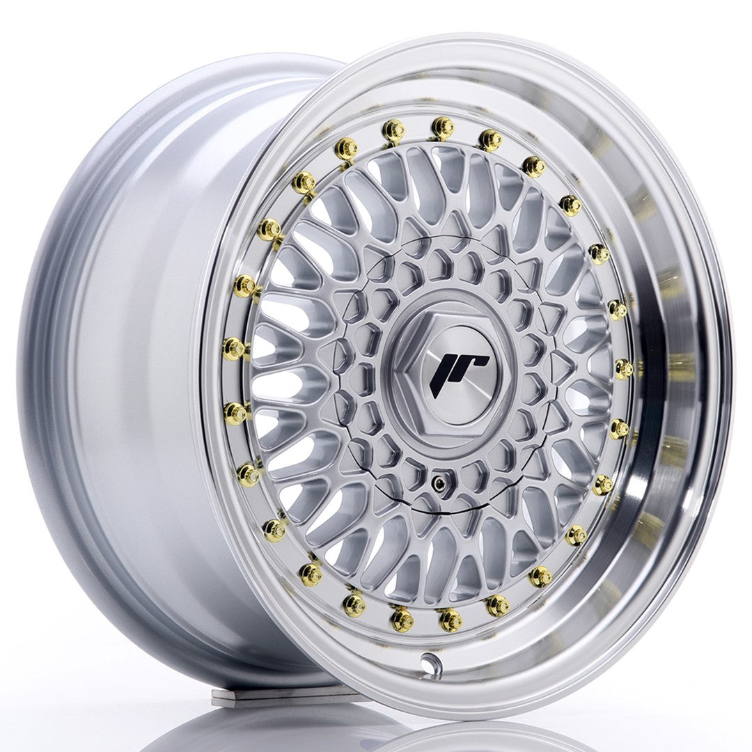 JR Wheels JR9 15x7 ET20 5x114.3 Silver w/ Machined Lip