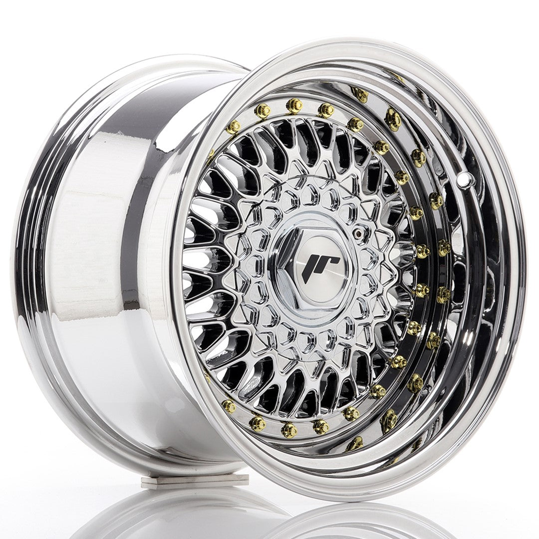 JR Wheels JR9 15x9 ET10 4x108 Chrome