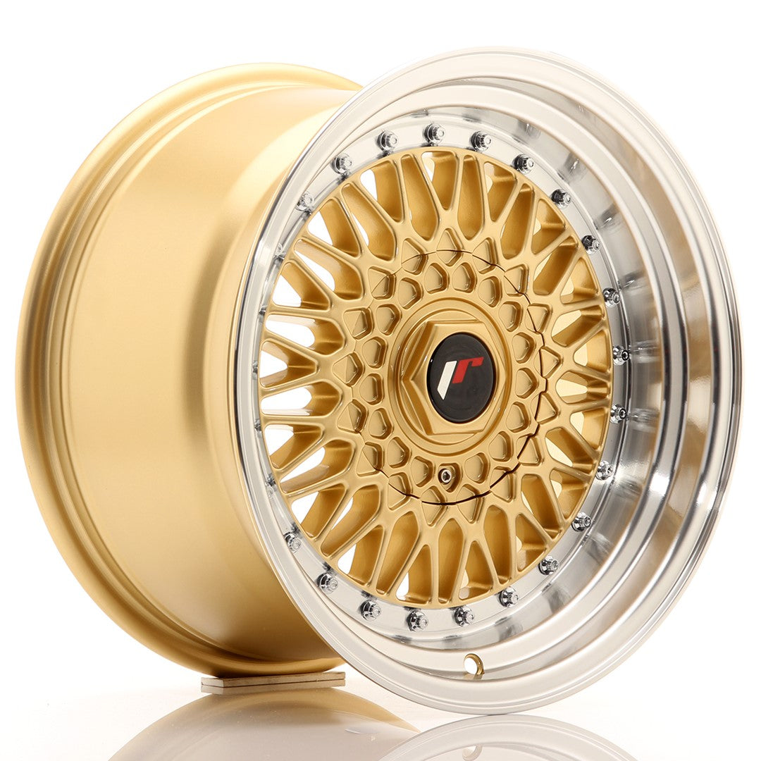 JR Wheels JR9 16x9 ET20 5x110 Gold w/ Machined Lip