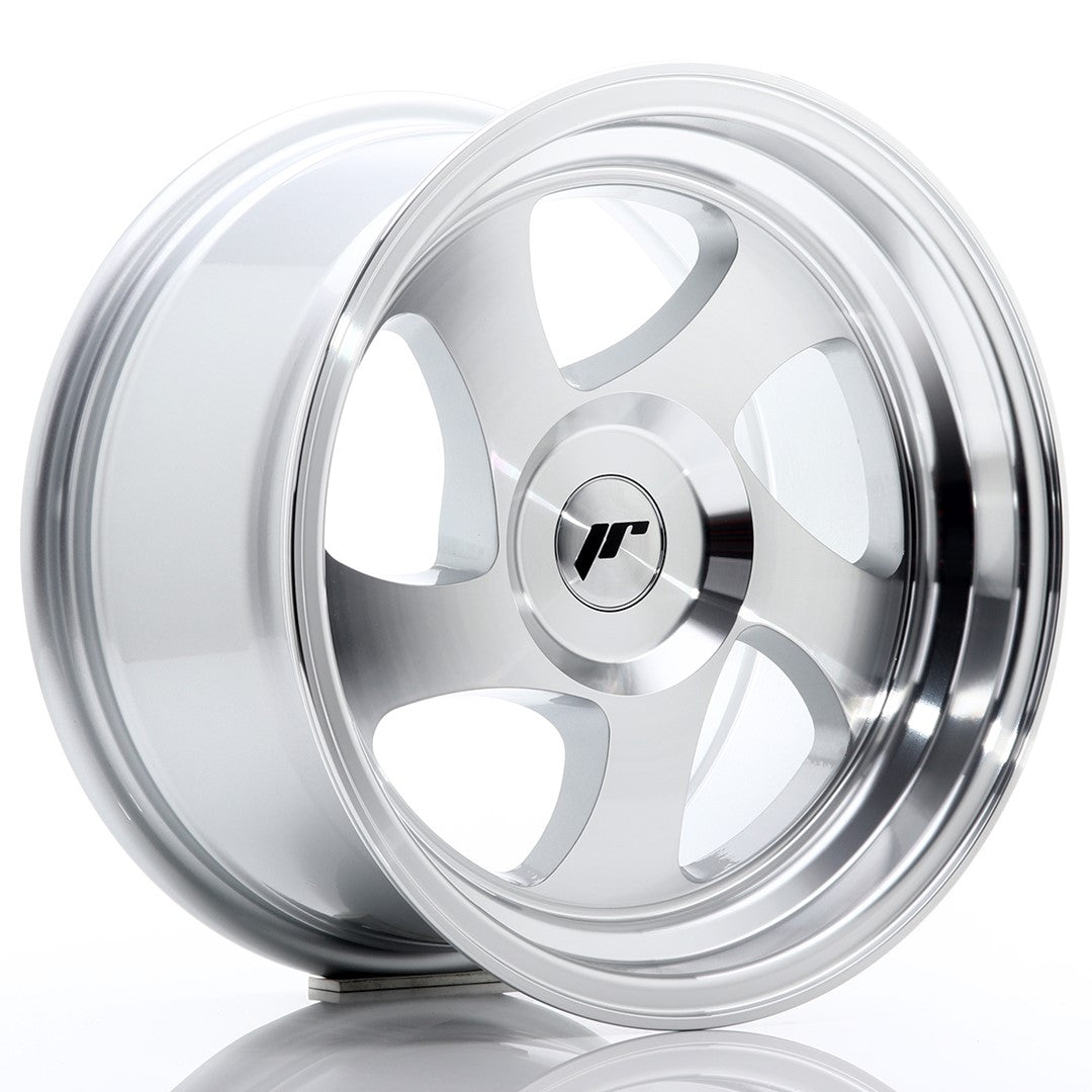 JR Wheels JR15 15x8 ET20 5x112 Silver Machined Face