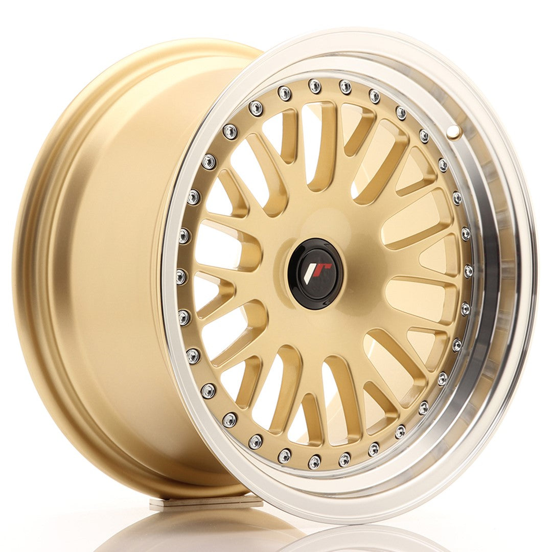 JR Wheels JR10 16x8 ET20 5x115 Gold w/ Machined Lip