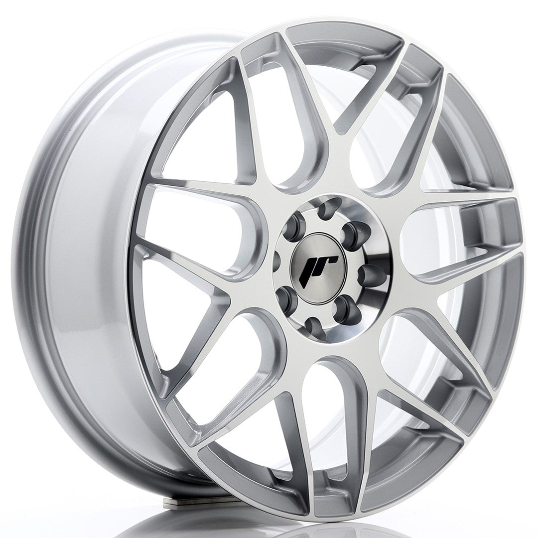 JR Wheels JR18 17x7 ET40 5x100 Silver Machined Face