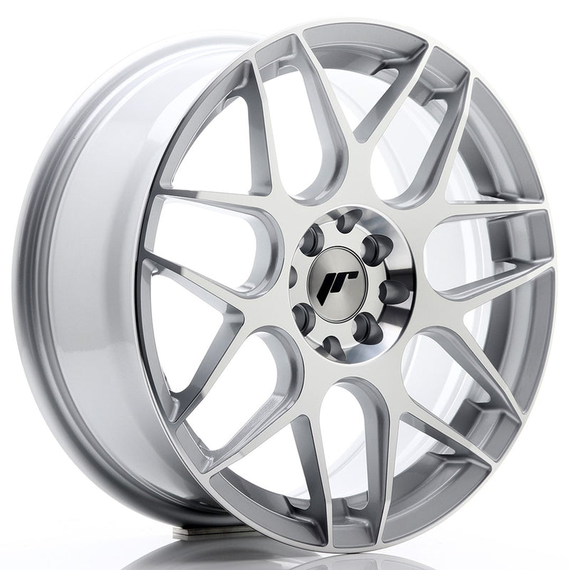 JR Wheels JR18 17x7 ET40 5x114.3 Silver Machined Face
