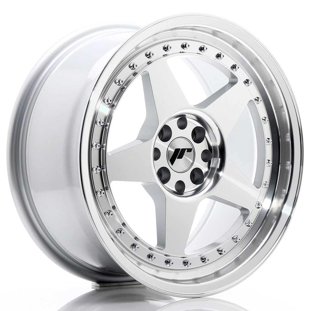 JR Wheels JR6 17x8 ET35 4x100 Silver Machined Face