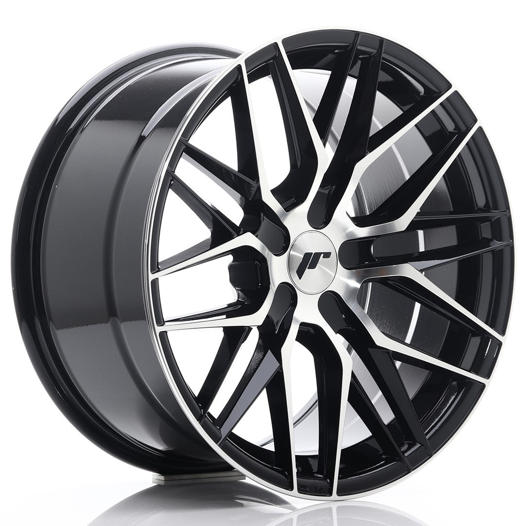 JR Wheels JR28 18x9,5 ET20-40 5x112 Gloss Black Machined Face