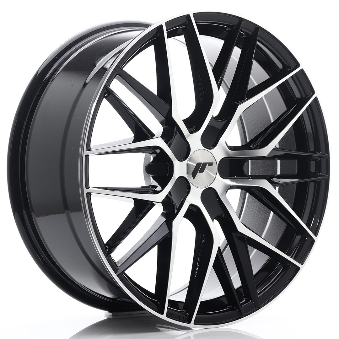 JR Wheels JR28 20x8,5 ET20-40 5x108 Gloss Black Machined Face