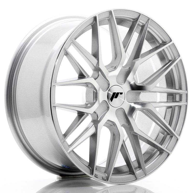 JR Wheels JR28 17x8 ET25-40 4x110 Silver Machined Face