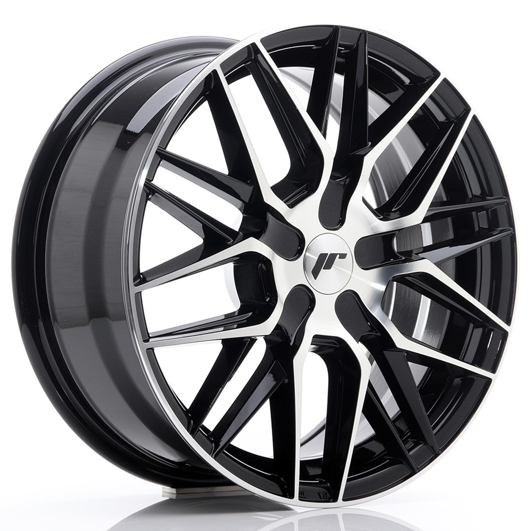 JR Wheels JR28 17x8 ET25-40 5x118 Gloss Black Machined Face