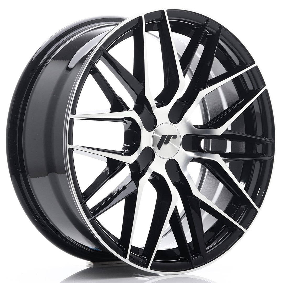 JR Wheels JR28 18x7,5 ET20-40 5x110 Gloss Black Machined Face