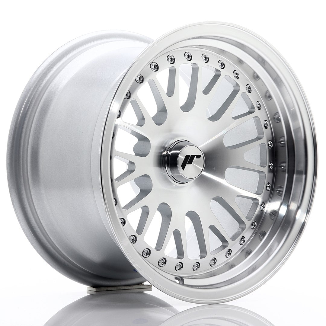 JR Wheels JR10 15x9 ET0-20 5x118 Silver Machined Face