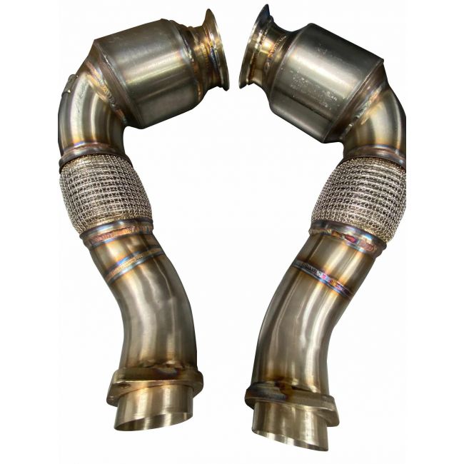 Active Autowerke S63/N63 GESI G-Sport Cat Downpipes – BMW X5M, X6M, X5, X6, 550i, 650i (E/F-serie) – bilde 2