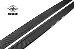 SOOQOO – Carbon Sideskjørt (MP Style)  BMW M3 F80 / M4 F82 / F83 (2014–2020)