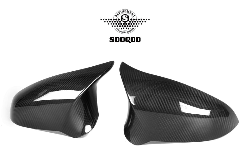 SOOQOO – Carbon Speilkåper (OEM Style)  BMW M3 F80 / M4 F82 F83 / M2 Competition F87