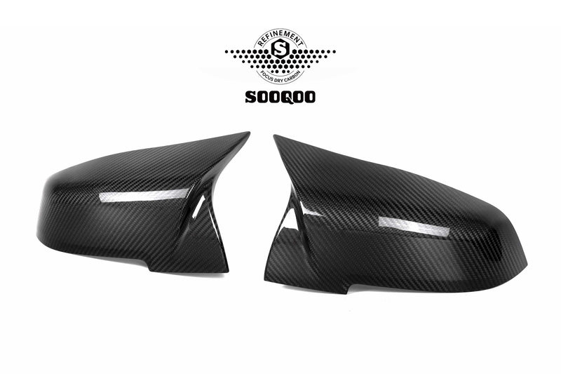 SOOQOO – Carbon Speilkåper (M Style)  BMW 1 / 2 / 3 / 4-Serie, X1 & i3 (F-serie)