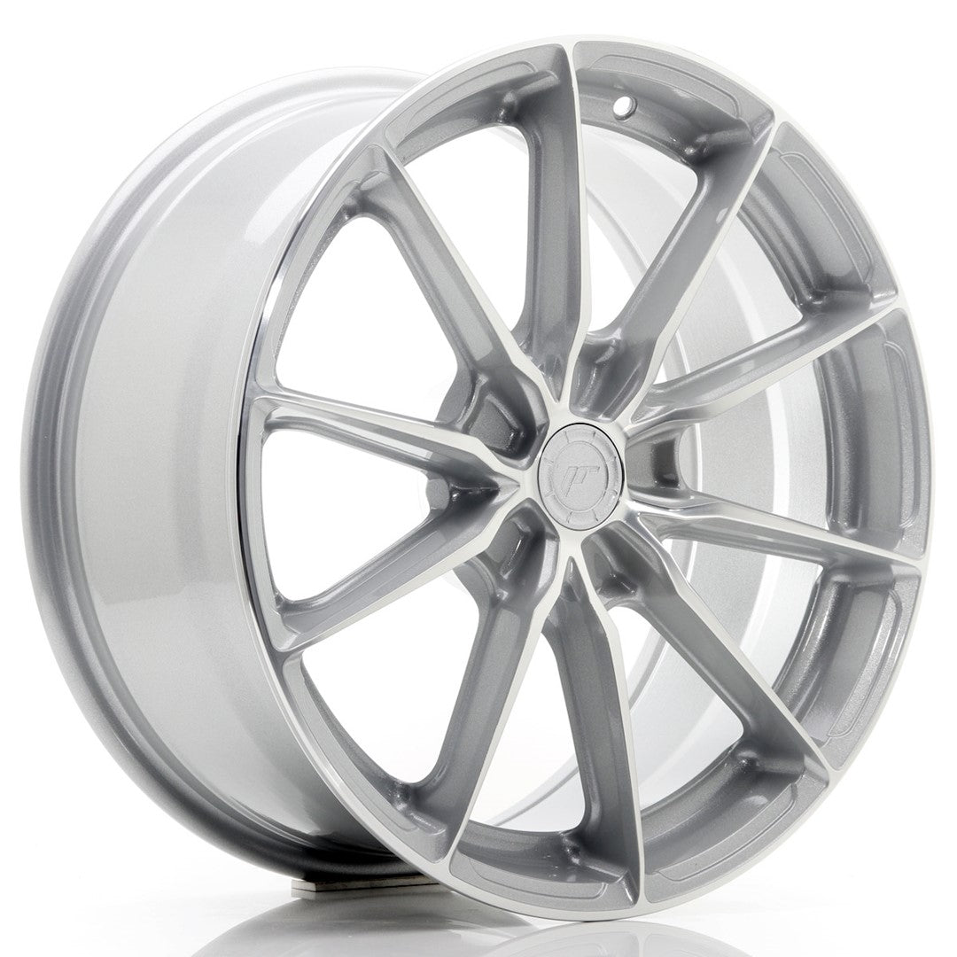 JR Wheels JR37 18x8 ET20-45 5x112 Silver Machined Face