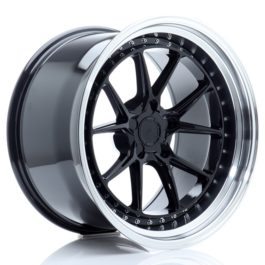JR Wheels JR39 19x11 ET0-25 5x118 Gloss Black w/ Machined Lip