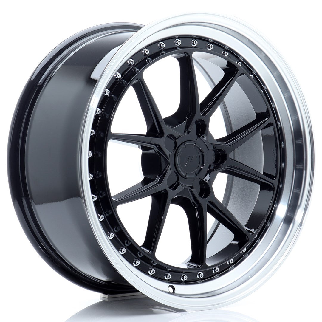 JR Wheels JR39 19x8,5 ET15-35 5x100 Gloss Black w/ Machined Lip