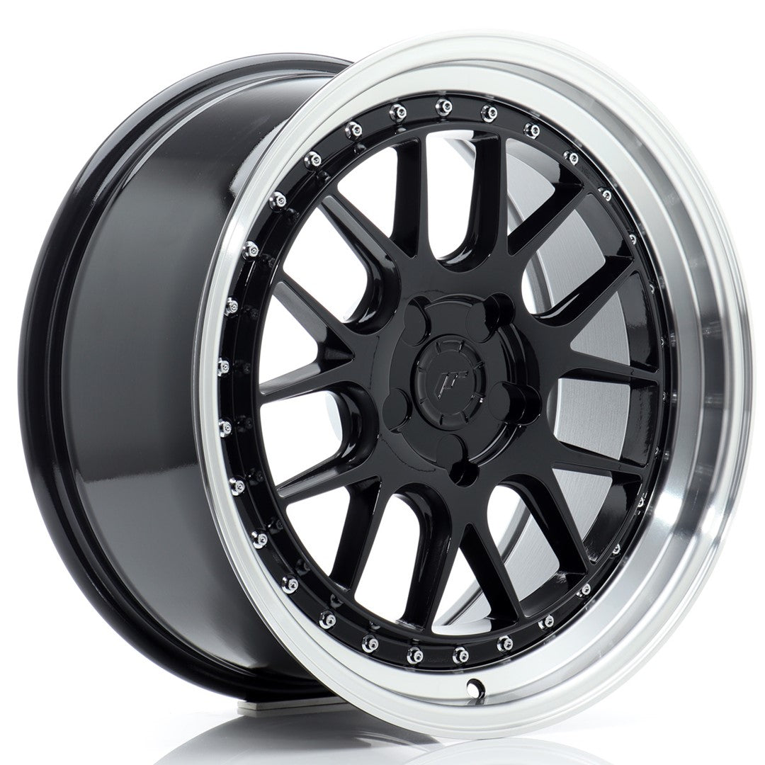 JR Wheels JR40 18x8,5 ET15-35 5x110 Gloss Black w/ Machined Lip