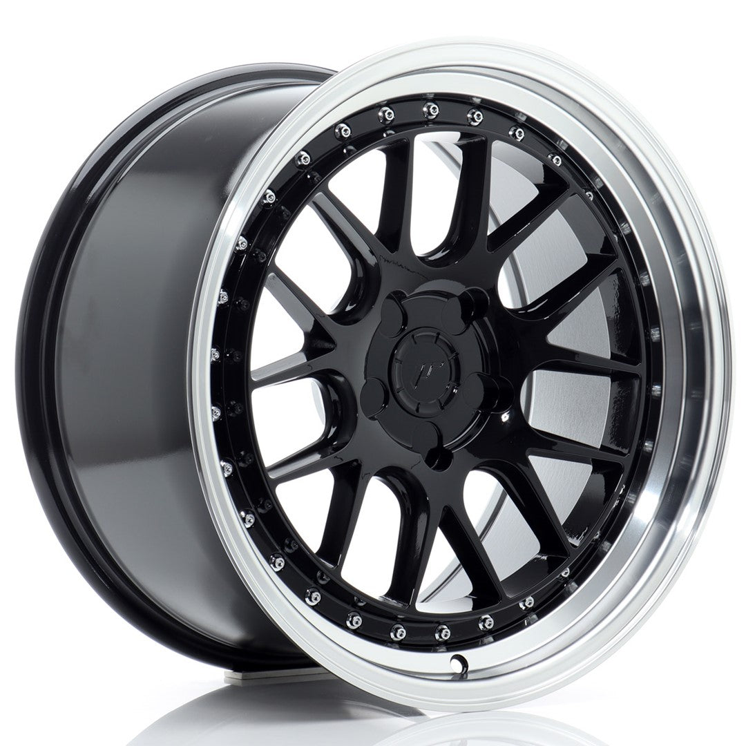 JR Wheels JR40 18x9,5 ET15-35 5x115 Gloss Black w/ Machined Lip