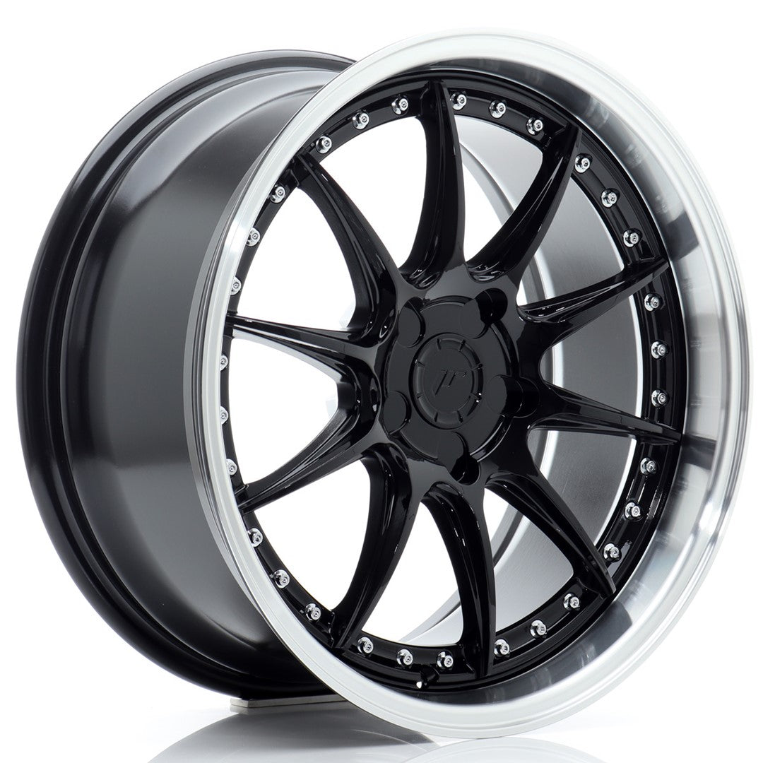 JR Wheels JR41 18x8,5 ET15-35 5x110 Gloss Black w/ Machined Lip