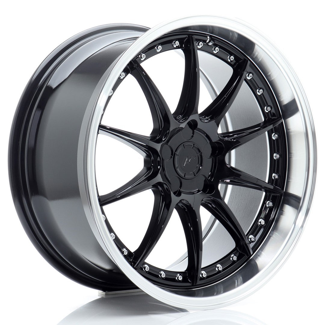JR Wheels JR41 19x9,5 ET12-22 5x105 Gloss Black w/ Machined Lip